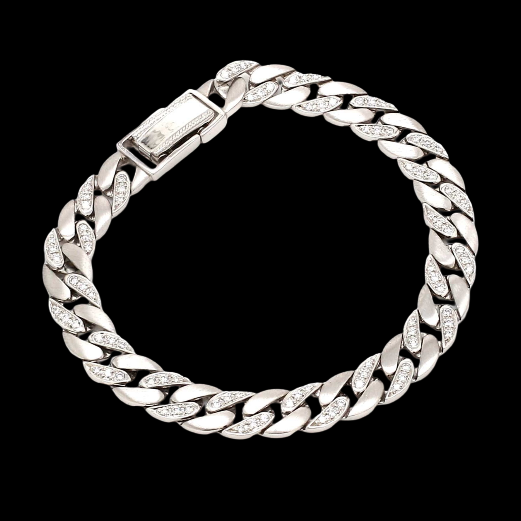 Men of Platinum | Heavy Platinum Diamond Cuban Bracelet JL PTB 1099