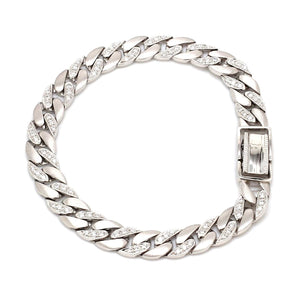 Men of Platinum | Heavy Platinum Diamond Cuban Bracelet JL PTB 1099