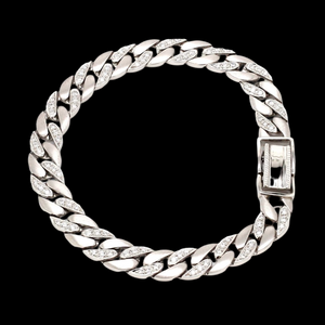 Men of Platinum | Heavy Platinum Diamond Cuban Bracelet JL PTB 1099