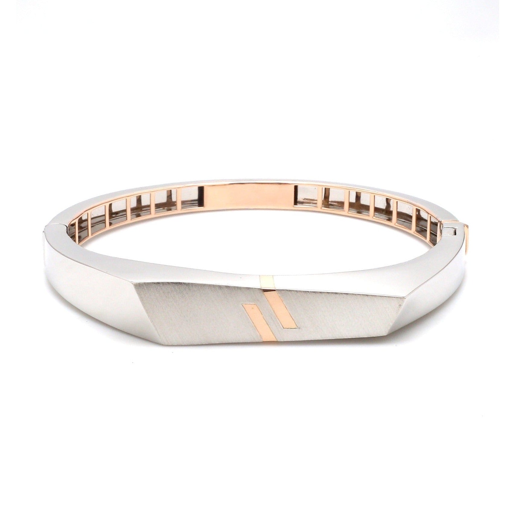 Men of Platinum | Platinum & Rose Gold Bracelet for Men JL PTB 1170