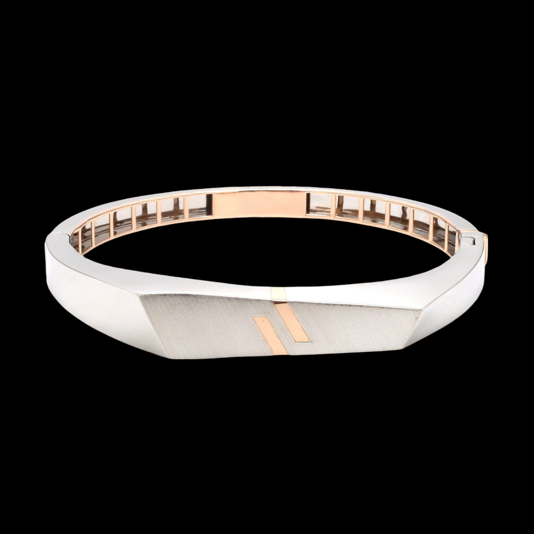 Men of Platinum | Platinum & Rose Gold Bracelet for Men JL PTB 1170