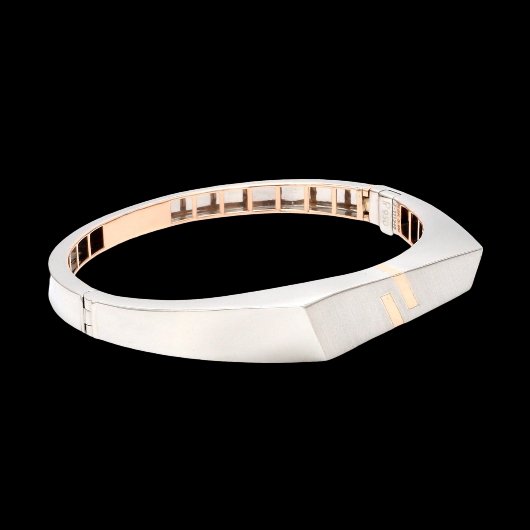 Men of Platinum | Platinum & Rose Gold Bracelet for Men JL PTB 1170