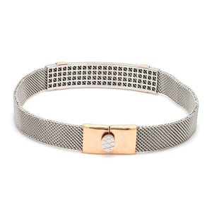 Men of Platinum| Platinum & Rose Gold Bracelet for Men JL PTB 813