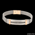 Load image into Gallery viewer, Men of Platinum| Platinum &amp; Rose Gold Bracelet for Men JL PTB 813
