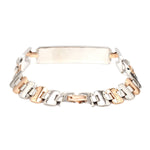 Load image into Gallery viewer, Men of Platinum| Platinum &amp; Rose Gold Solid Bracelet for Men JL PTB 816-A
