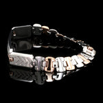 Load image into Gallery viewer, Men of Platinum| Platinum &amp; Rose Gold Solid Bracelet for Men JL PTB 816-A
