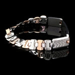 Load image into Gallery viewer, Men of Platinum| Platinum &amp; Rose Gold Solid Bracelet for Men JL PTB 816-A
