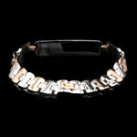 Load image into Gallery viewer, Men of Platinum| Platinum &amp; Rose Gold Solid Bracelet for Men JL PTB 816-A
