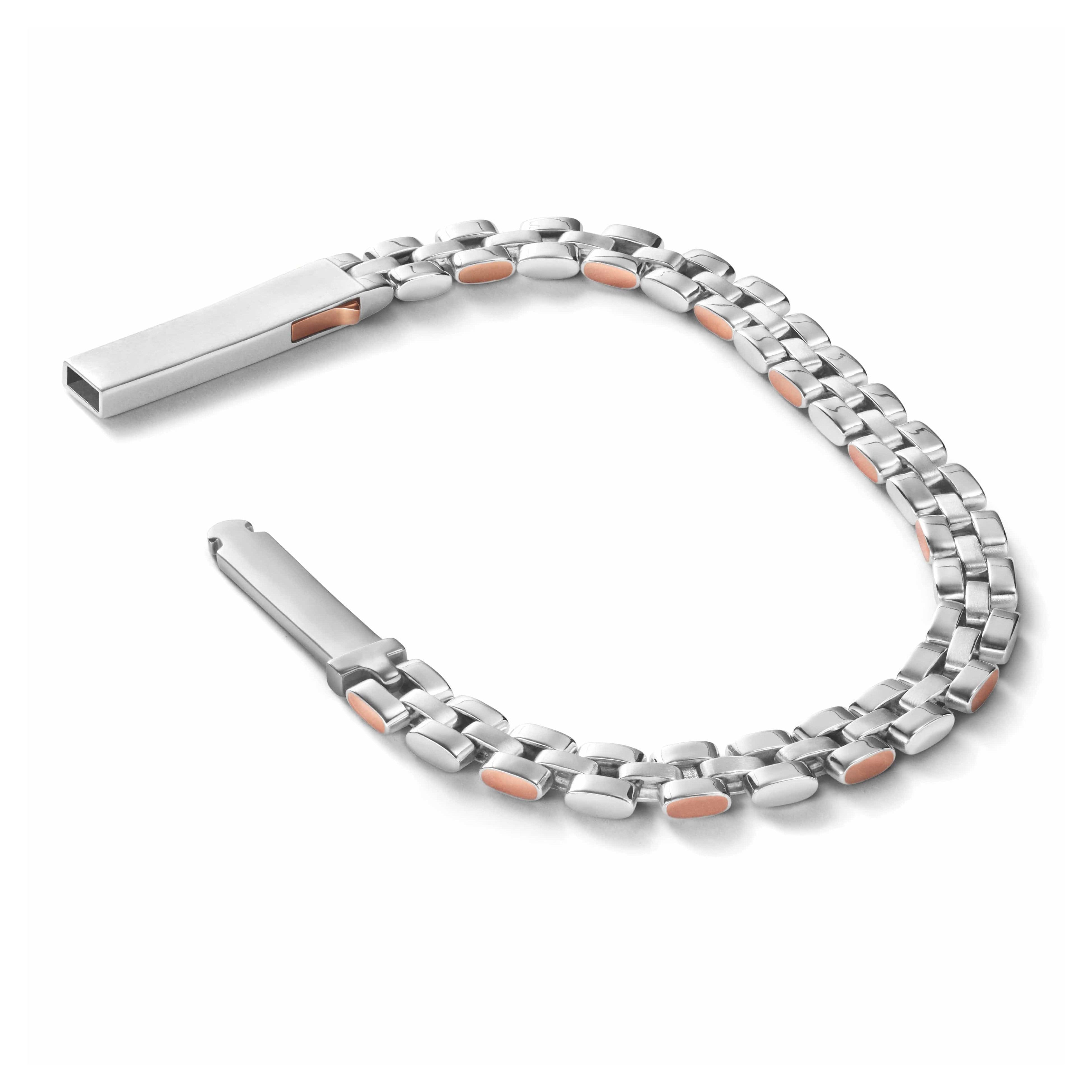 Men of Platinum | Rose Gold Fusion Bracelet for Men JL PTB 650