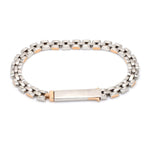 Load image into Gallery viewer, Men of Platinum | Rose Gold Fusion Bracelet for Men JL PTB 650
