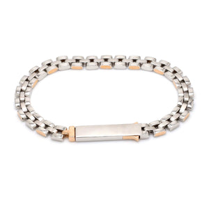 Men of Platinum | Rose Gold Fusion Bracelet for Men JL PTB 650