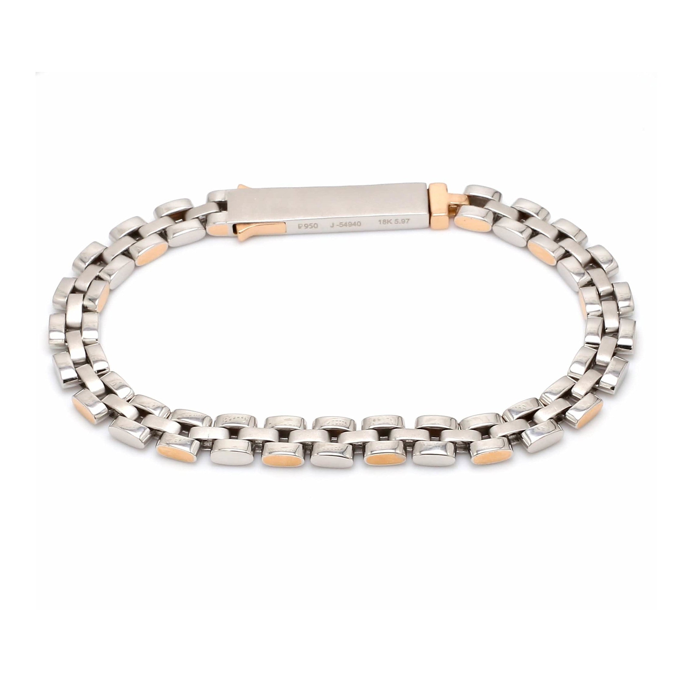 Men of Platinum | Rose Gold Fusion Bracelet for Men JL PTB 650