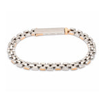 Load image into Gallery viewer, Men of Platinum | Rose Gold Fusion Bracelet for Men JL PTB 650
