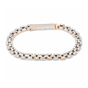 Men of Platinum | Rose Gold Fusion Bracelet for Men JL PTB 650