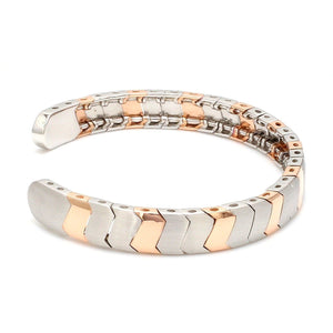 Men of Platinum | Rose Gold Fusion Cuff Bracelet for Men JL PTB 649