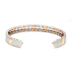 Load image into Gallery viewer, Men of Platinum | Rose Gold Fusion Cuff Bracelet for Men JL PTB 649
