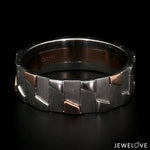 Load image into Gallery viewer, Men of Platinum | Rose Gold Fusion Ring for Men JL PT 684
