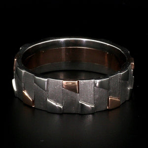 Men of Platinum | Rose Gold Fusion Ring for Men JL PT 684