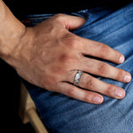 Load image into Gallery viewer, Men of Platinum | Rose Gold Fusion Ring for Men JL PT 684
