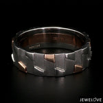 Load image into Gallery viewer, Men of Platinum | Rose Gold Fusion Ring for Men JL PT 684
