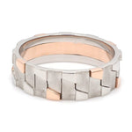 Load image into Gallery viewer, Men of Platinum | Rose Gold Fusion Ring for Men JL PT 684
