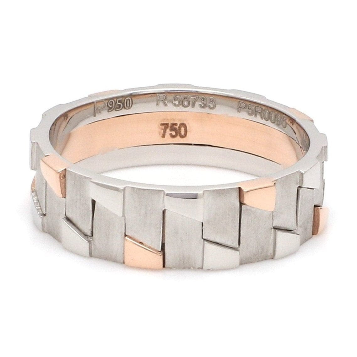 Men of Platinum | Rose Gold Fusion Ring for Men JL PT 684