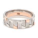 Load image into Gallery viewer, Men of Platinum | Rose Gold Fusion Ring for Men JL PT 684
