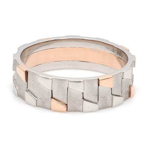 Men of Platinum | Rose Gold Fusion Ring for Men JL PT 684