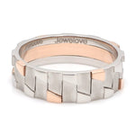 Load image into Gallery viewer, Men of Platinum | Rose Gold Fusion Ring for Men JL PT 684
