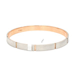 Load image into Gallery viewer, Men of Platinum | Rose Gold Fusion Textured Kada for Men JL PTB 733
