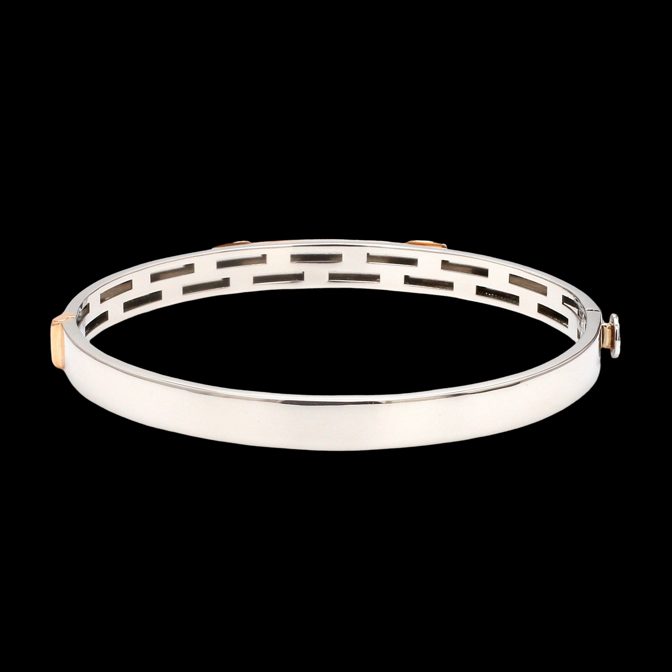 Men of Platinum | Rose Gold Hi-Polish & Matte Finish Bracelet  for Men JL PTB 1206