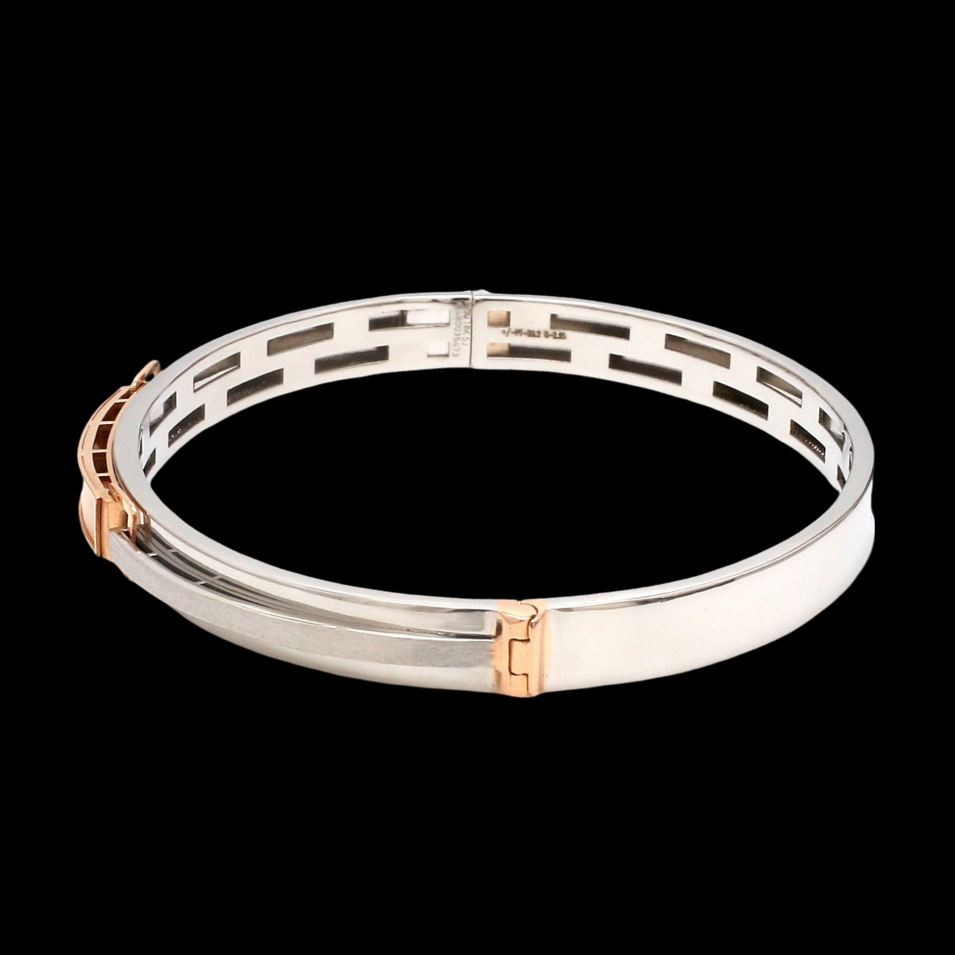 Men of Platinum | Rose Gold Hi-Polish & Matte Finish Bracelet  for Men JL PTB 1206