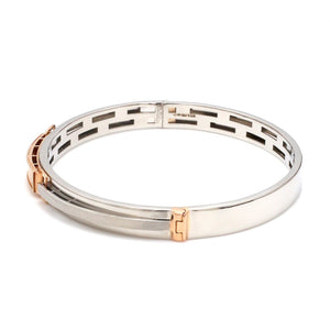 Men of Platinum | Rose Gold Hi-Polish & Matte Finish Bracelet  for Men JL PTB 1206