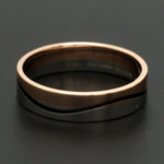 Load image into Gallery viewer, Men of Platinum | Rose Gold with Black Enamel Fusion Ring for Men JL PT 1082
