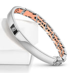 Load image into Gallery viewer, Men of Platinum | Rose Gold with Black Enamel Kada for Men JL PTB MSD 101-RG
