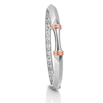 Load image into Gallery viewer, Men of Platinum | Sculpted Openable Kada with a touch of Rose Gold JL PTB 732
