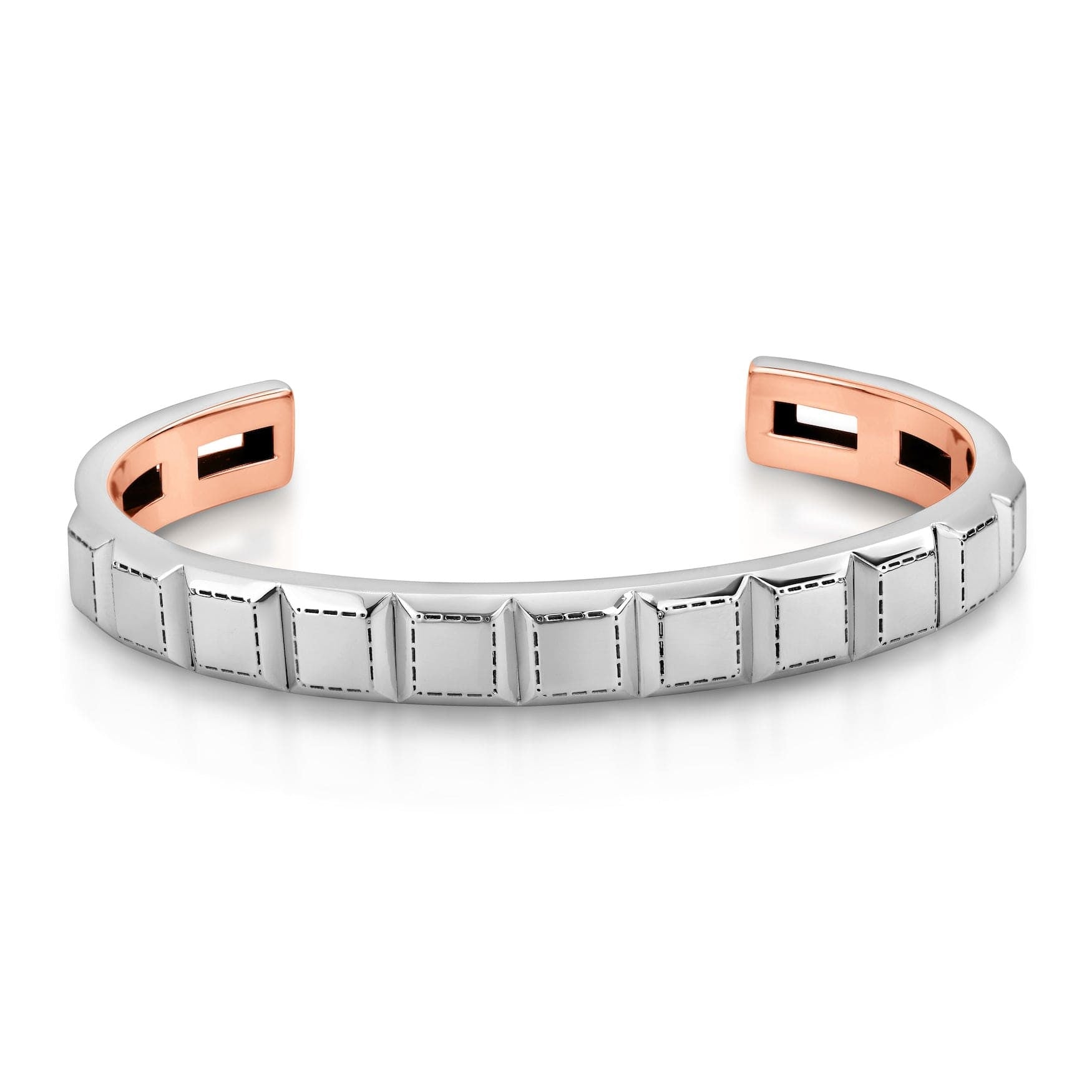 Men of Platinum | Statement Platinum Cuboid Bracelet JL PTB 742