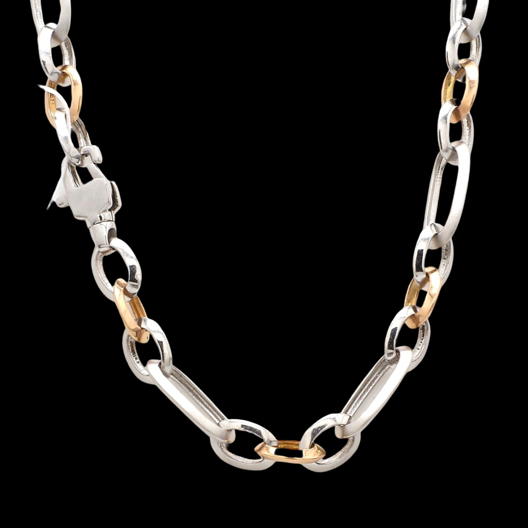 Men's Heavy Platinum & Rose Gold Chain JL PT CH 952