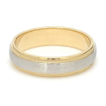 Load image into Gallery viewer, Milgrain Edge Platinum &amp; Yellow Gold Couple Rings JL PT 636
