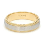 Load image into Gallery viewer, Milgrain Edge Platinum &amp; Yellow Gold Couple Rings JL PT 636
