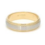 Load image into Gallery viewer, Milgrain Edge Platinum &amp; Yellow Gold Couple Rings JL PT 636
