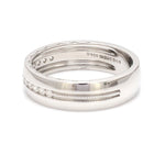 Load image into Gallery viewer, Milgrain Platinum Wedding Ring with Diamonds JL PT 6763
