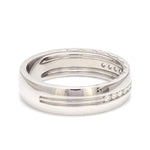 Load image into Gallery viewer, Milgrain Platinum Wedding Ring with Diamonds JL PT 6763
