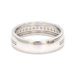 Load image into Gallery viewer, Milgrain Platinum Wedding Ring with Diamonds JL PT 6763
