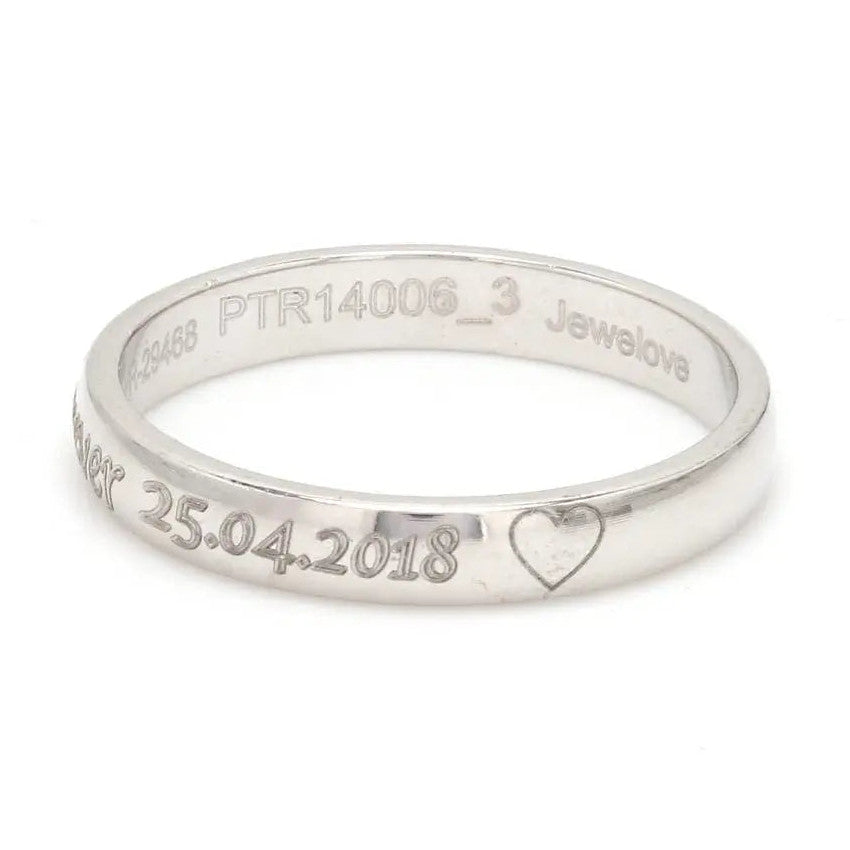 Name Engraved Platinum Bands JL PT 228