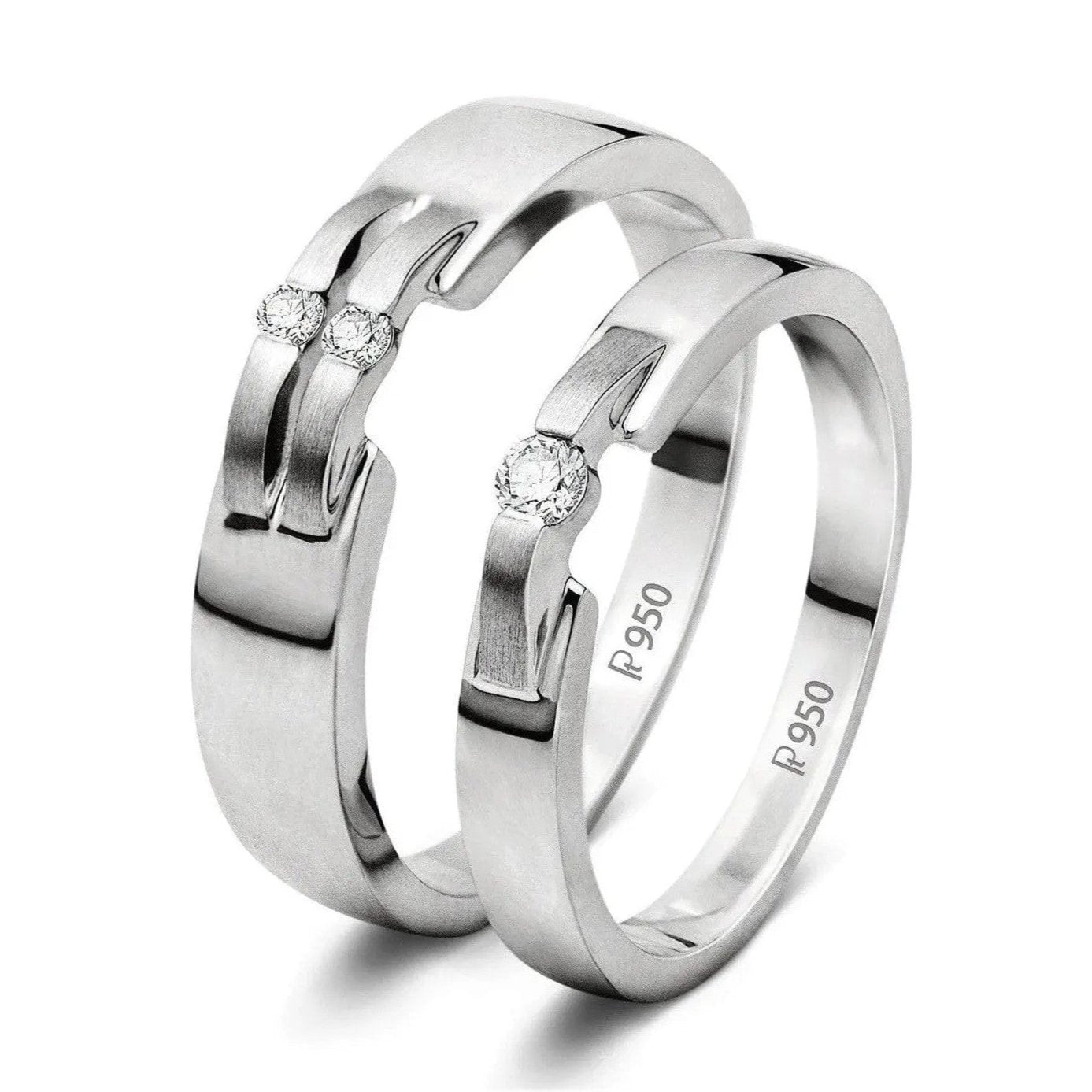 New Style Platinum Love Bands JL PT 202