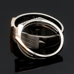 Load image into Gallery viewer, Parallel Paths Platinum Couple Rings with Rose Gold &amp; Diamonds JL PT 966
