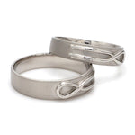 Load image into Gallery viewer, Plain Infinity Knot Platinum Love Bands SJ PTO 115 - Plain
