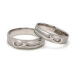 Load image into Gallery viewer, Plain Infinity Knot Platinum Love Bands SJ PTO 115 - Plain
