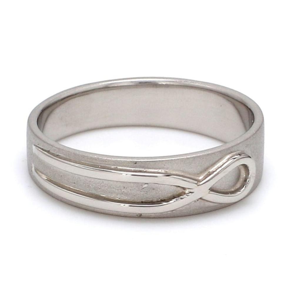 Plain Infinity Knot Platinum Love Bands SJ PTO 115 - Plain